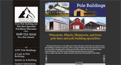 Desktop Screenshot of polebarnswisconsin.com